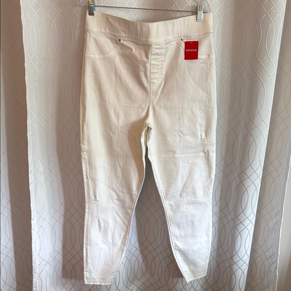 SPANX Cream Ankle-Length Pants